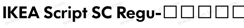 IKEA Script SC Regu字体转换